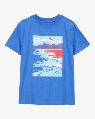 Product image 1 of Kid Scenic Beach Short-Sleeve Graphic Tee - Blue
