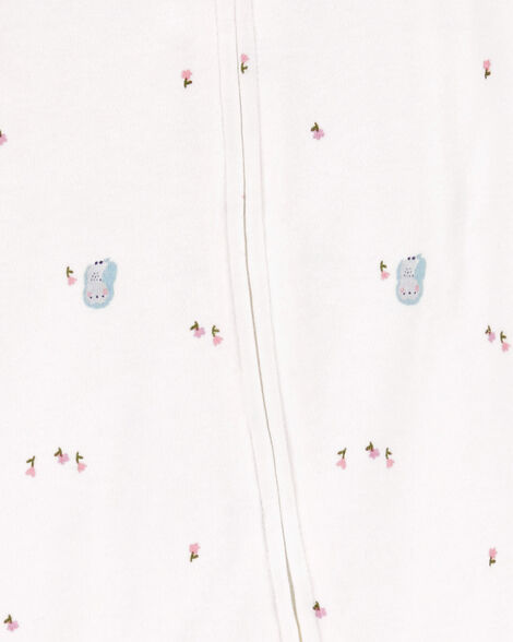 Product image 2 of Baby Girl Owl 2-Way Zip Cotton Sleep & Play Pajamas