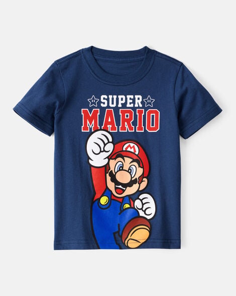 toddler boy super mario short-sleeve graphic tee - blue