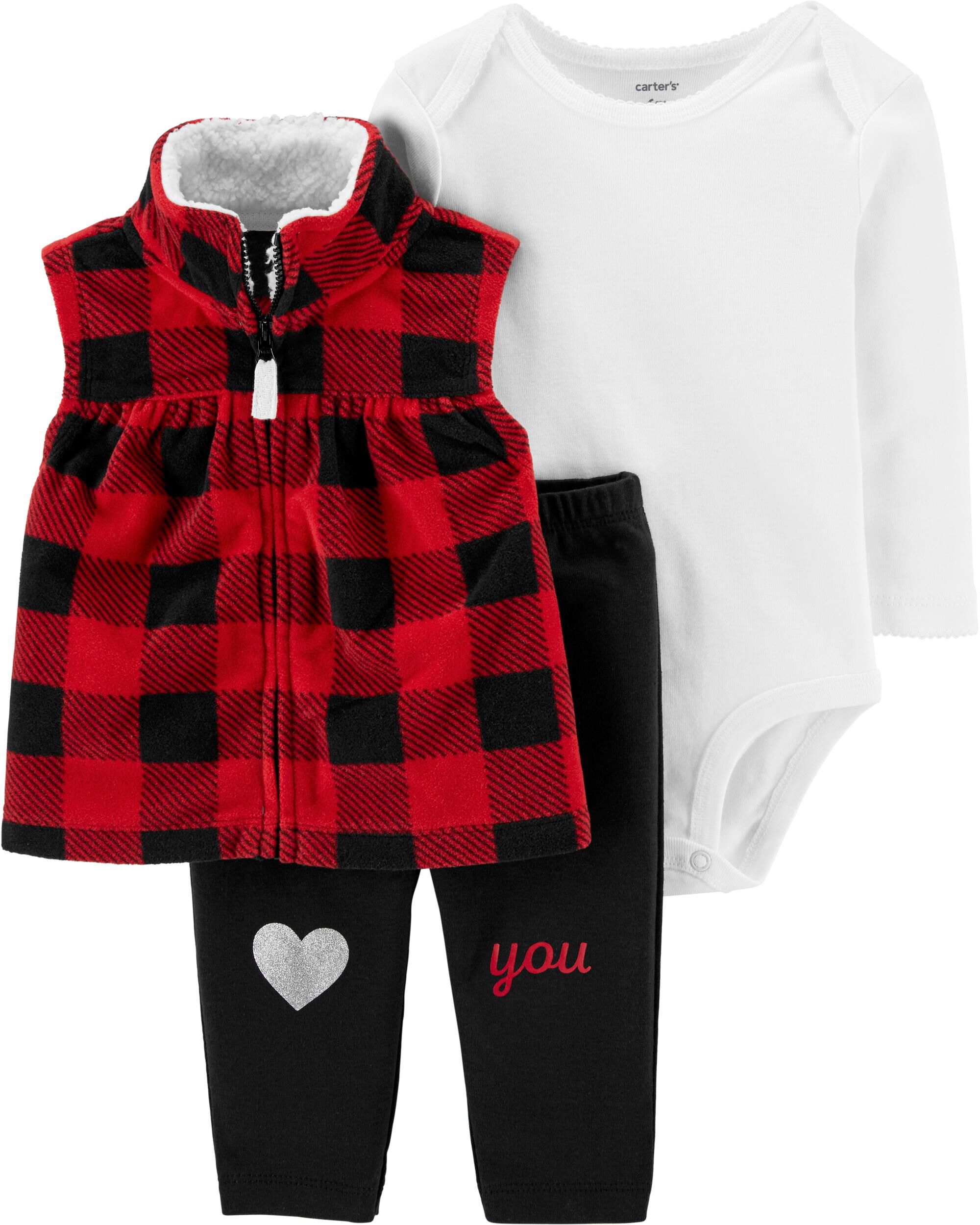 buffalo check newborn outfit