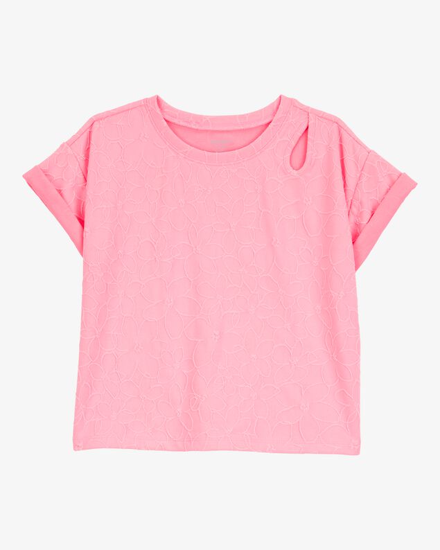 Product image 1 of Girls Solid Short-Sleeve Tee - Pink