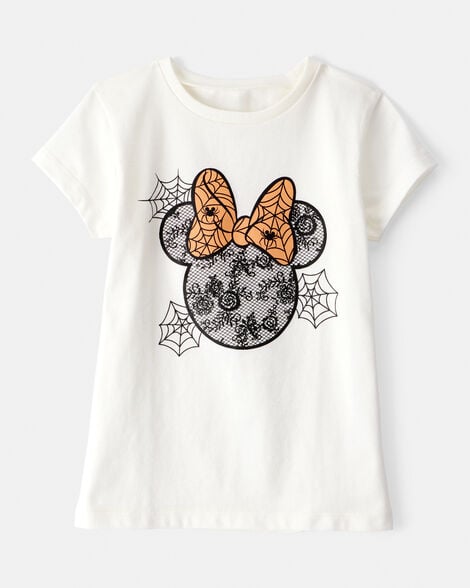 toddler girl disney© minnie mouse halloween short-sleeve graphic tee - ivory
