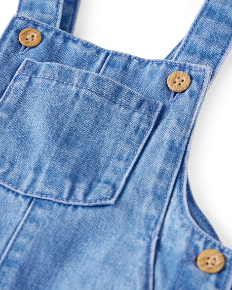 Product image 3 of Baby Organic Cotton Chambray Overalls