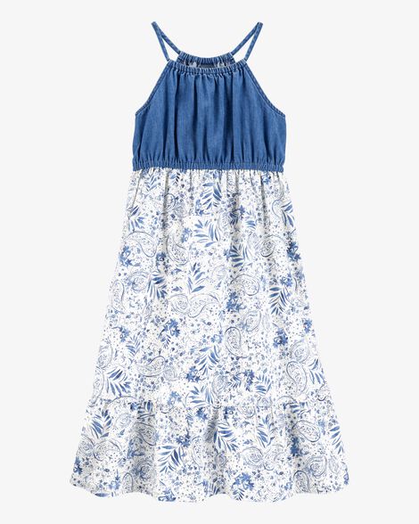  Product image 1 of Kid Chambray Floral Print Dress 