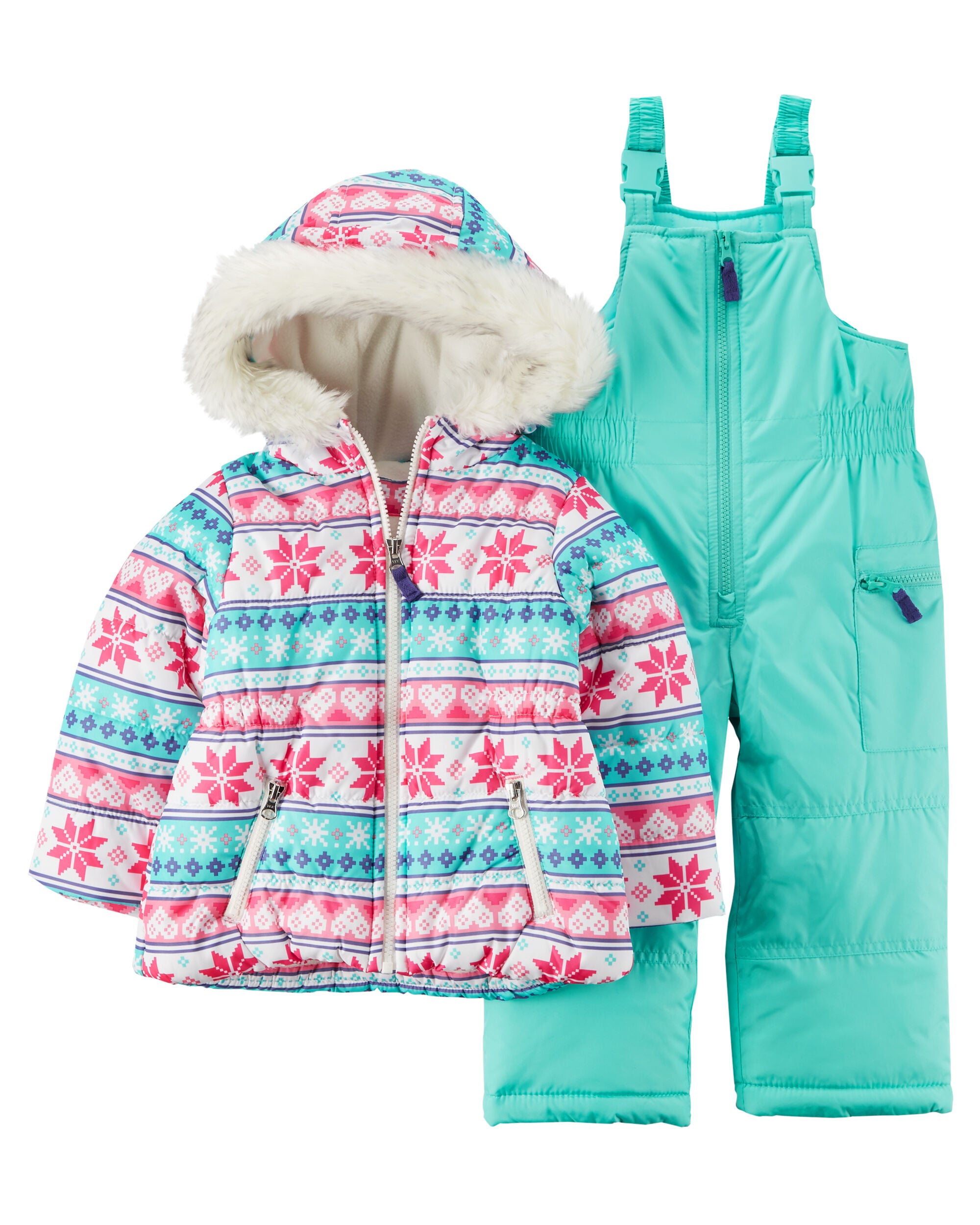 carters fleece snowsuit