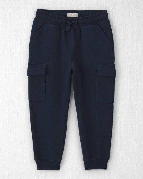 Toddler Boy Organic Cotton French Terry Cargo Pants