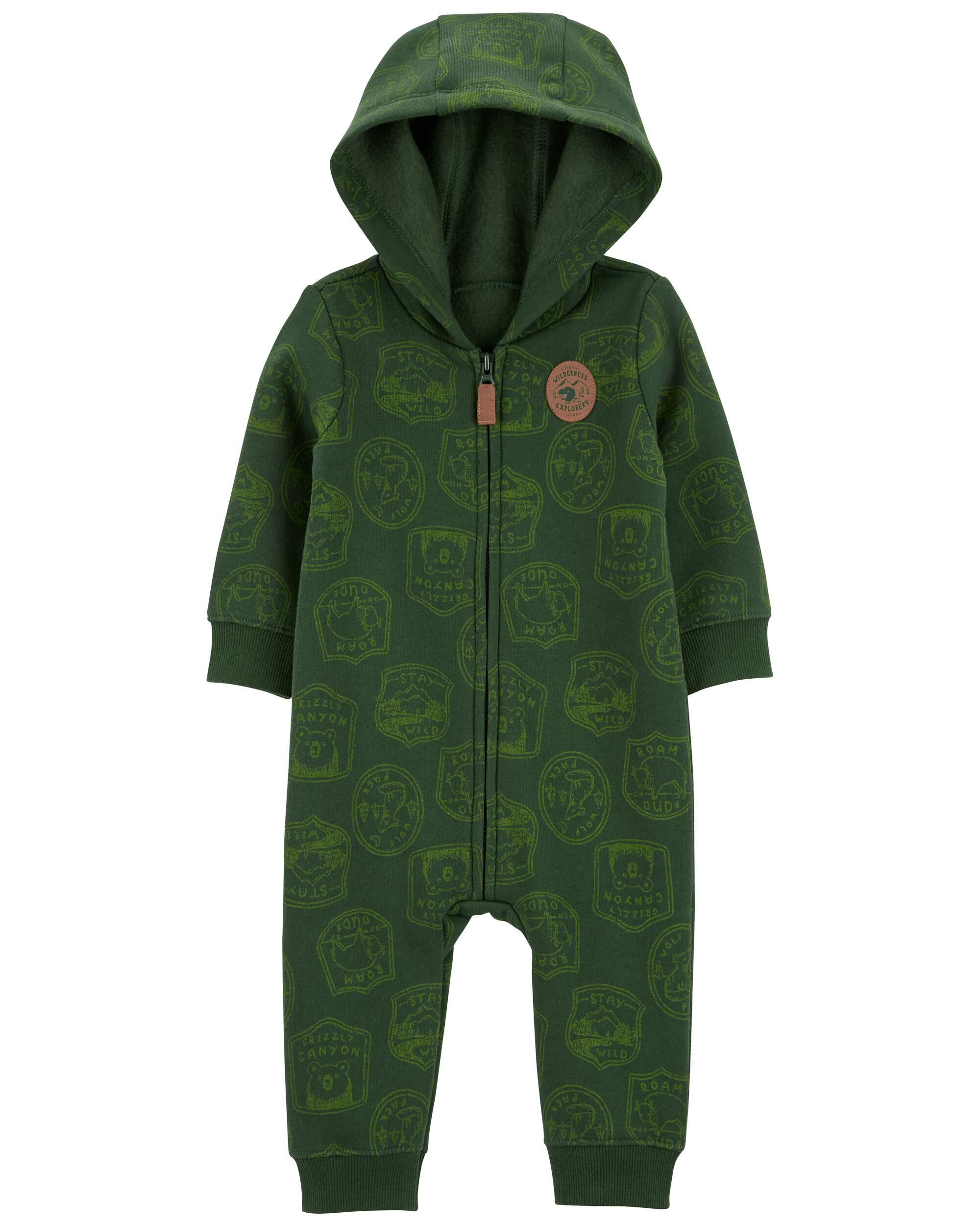 Baby Camping Hooded Zip Up Fleece Jumpsuit Carter s Carter s