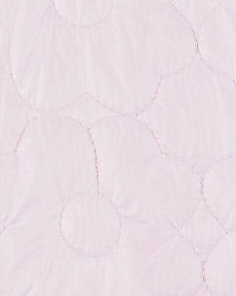 Product image 3 of Girls Floral Quilted Midweight Jacket - Pink