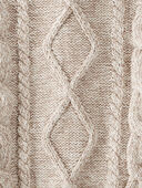 Toasted Wheat - Baby Organic Cotton Cable Knit Sweater in Toasted Wheat
, Selected