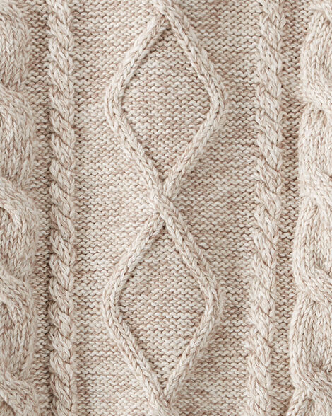  Product image 3 of Baby Organic Cotton Cable Knit Sweater in Toasted Wheat
