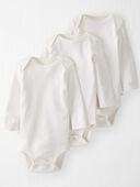 Light cream - Baby 3-Pack Organic Cotton Bodysuits, Selected