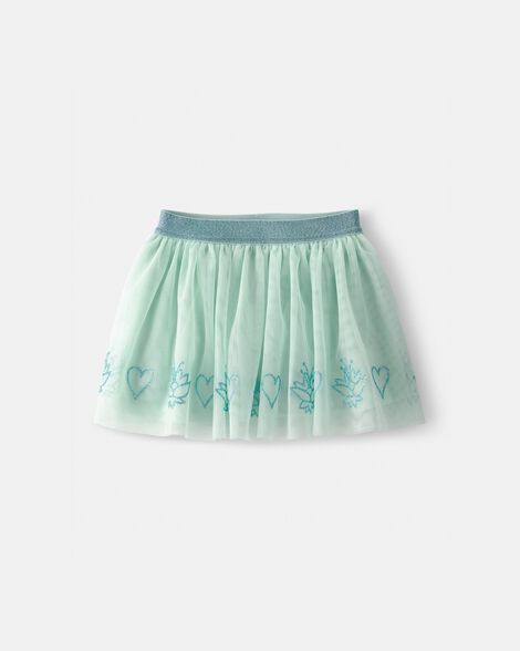 Toddler Girl Disney© Tiana Glitter Tulle Skort - Green