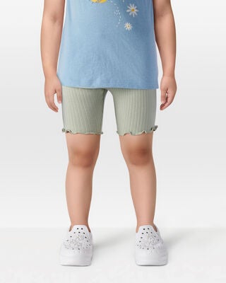 Product image 2 of Toddler Ribbed Bike Shorts - Green