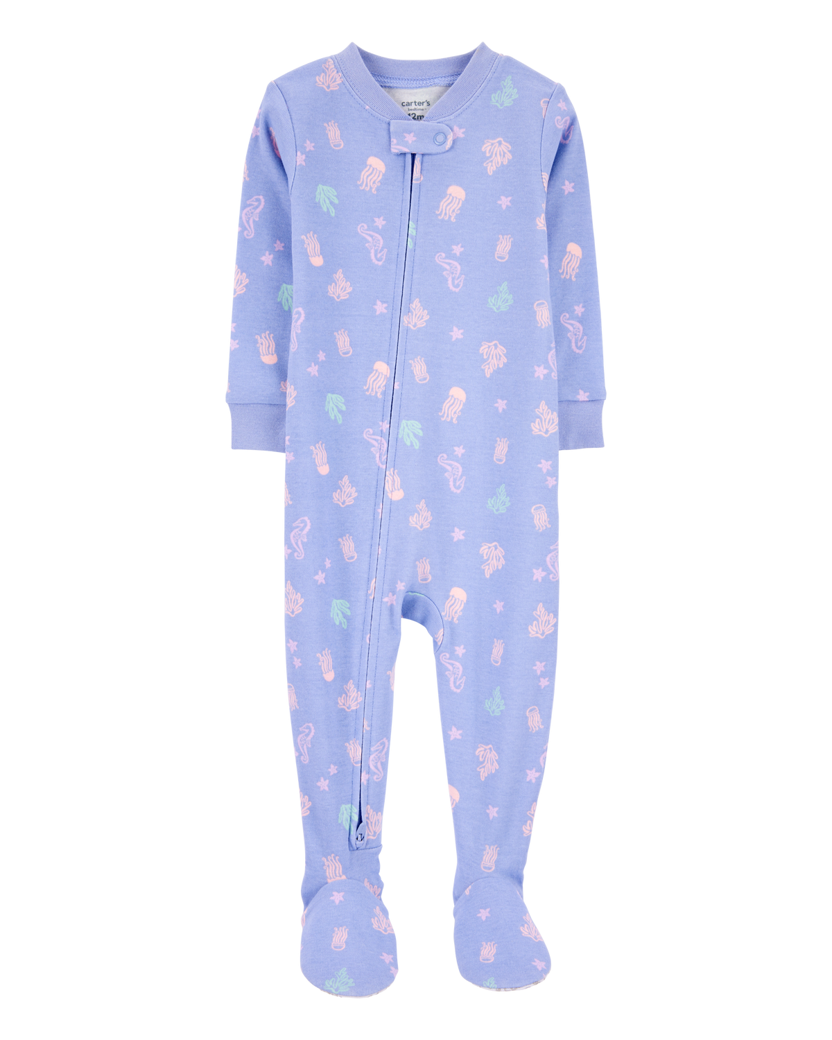 Toddler 1-Piece Jellyfish 100% Snug Fit Cotton Footie