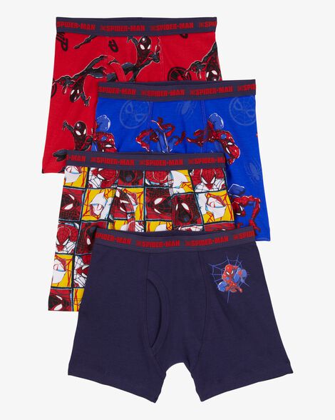  Product image 1 of Kid 4-Pack Spider-Man Boxer Briefs Underwear