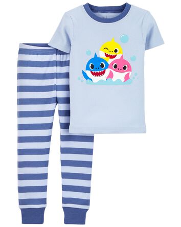 Toddler Pinkfong Baby Shark Snug Fit Cotton Pajamas