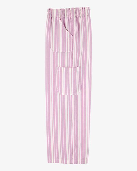 Product image 3 of Kid Striped Drawstring Pants - Pink
