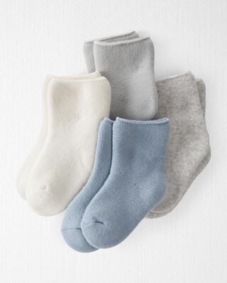 Product image 1 of Baby 4-Pack Organic Cotton Terry Socks