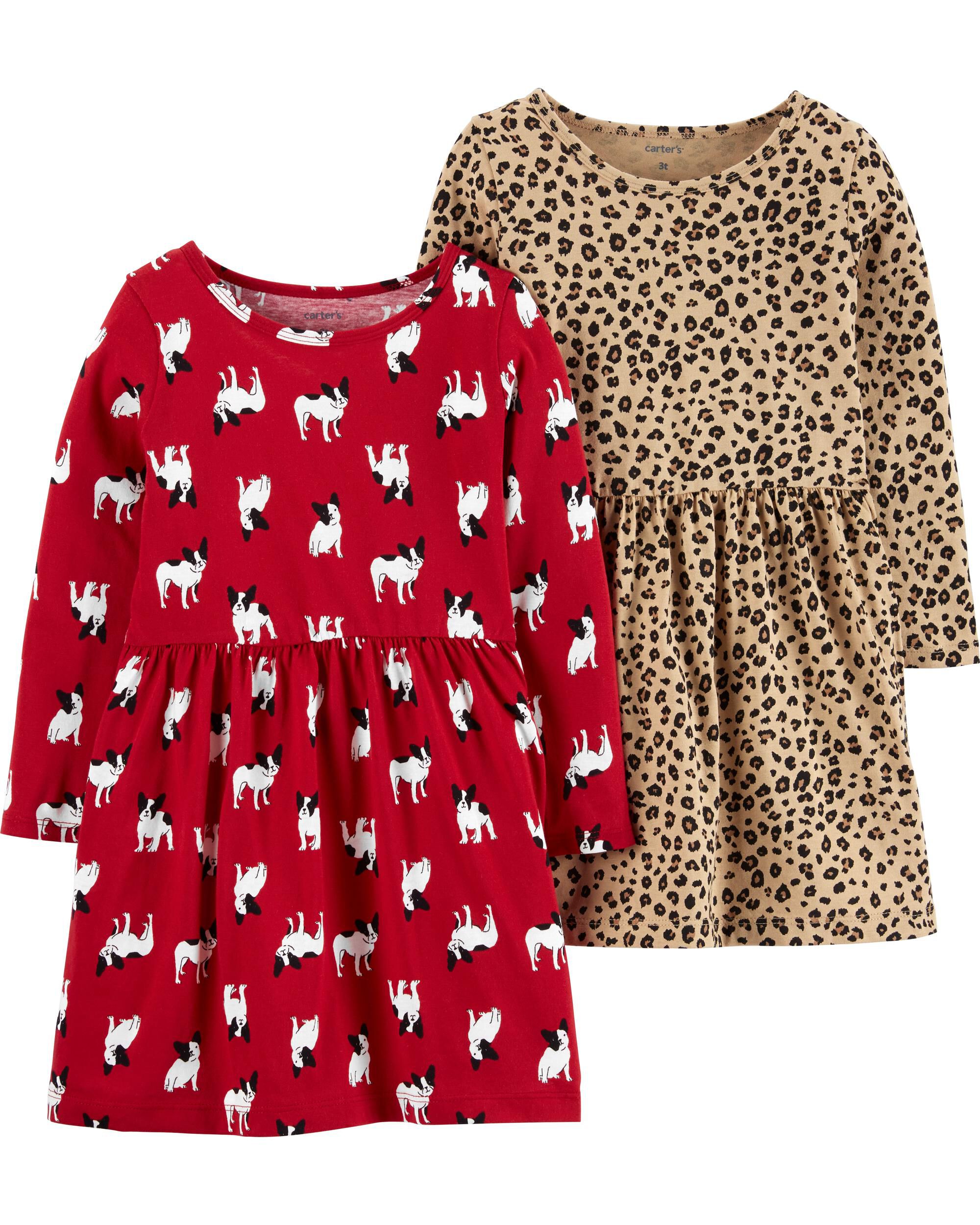 leopard jersey dress
