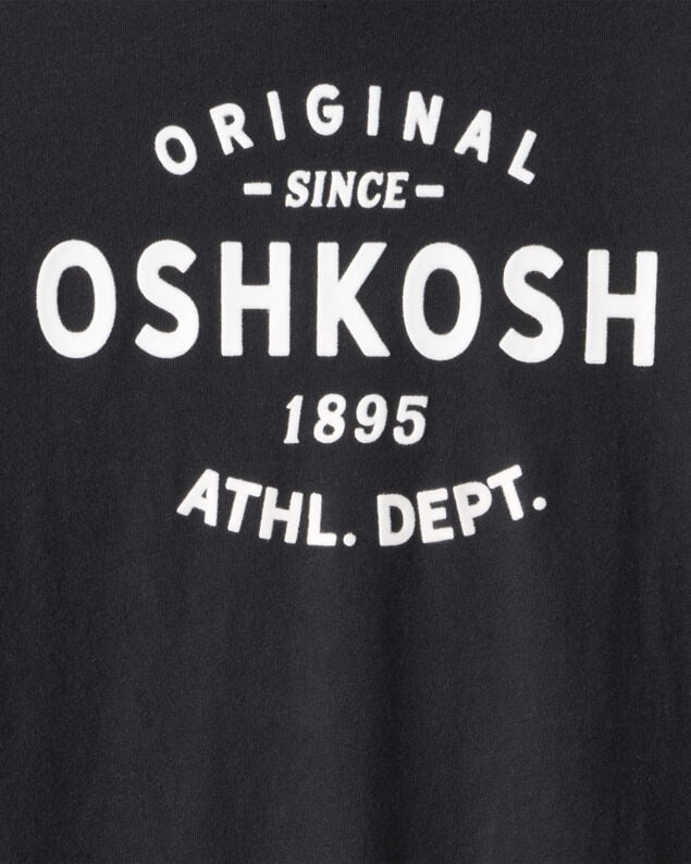Product image 2 of Boys Jersey OshKosh Logo Long-Sleeve Shirt - Black