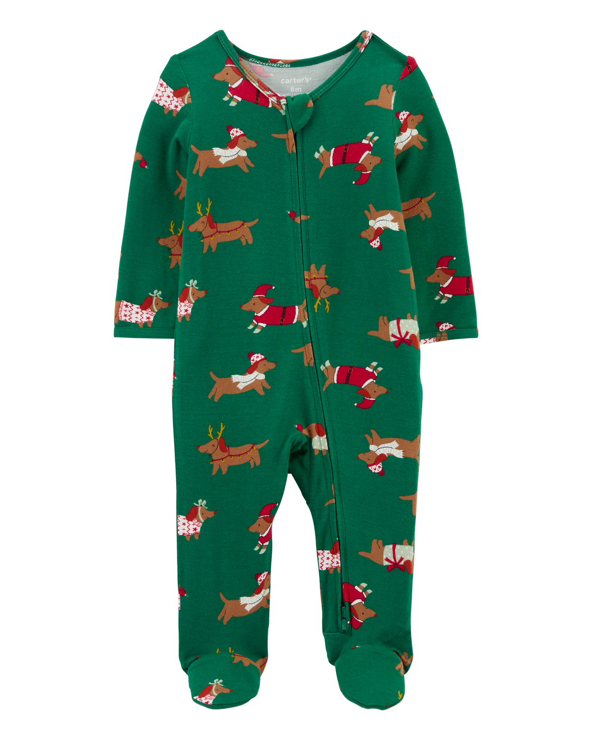 数量限定！在庫処分セール 売り切れ御免 Baby Christmas Pajamas Play & Sleep PurelySoft Zip-Up Dog ぬいぐるみ