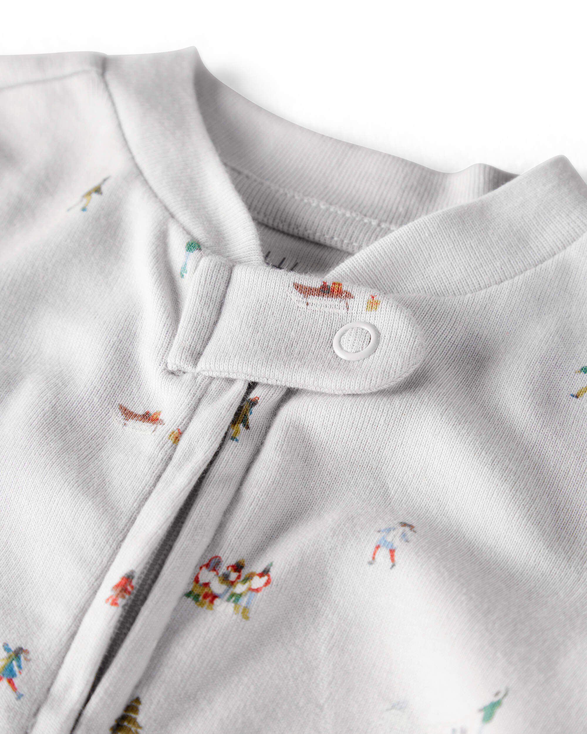 Baby Organic Cotton Sleep & Play Pajamas Frosted Trail Print