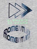 Grey - Kid Sports Momentum Cotton Blend Long-Sleeve Tee - Gray, Selected