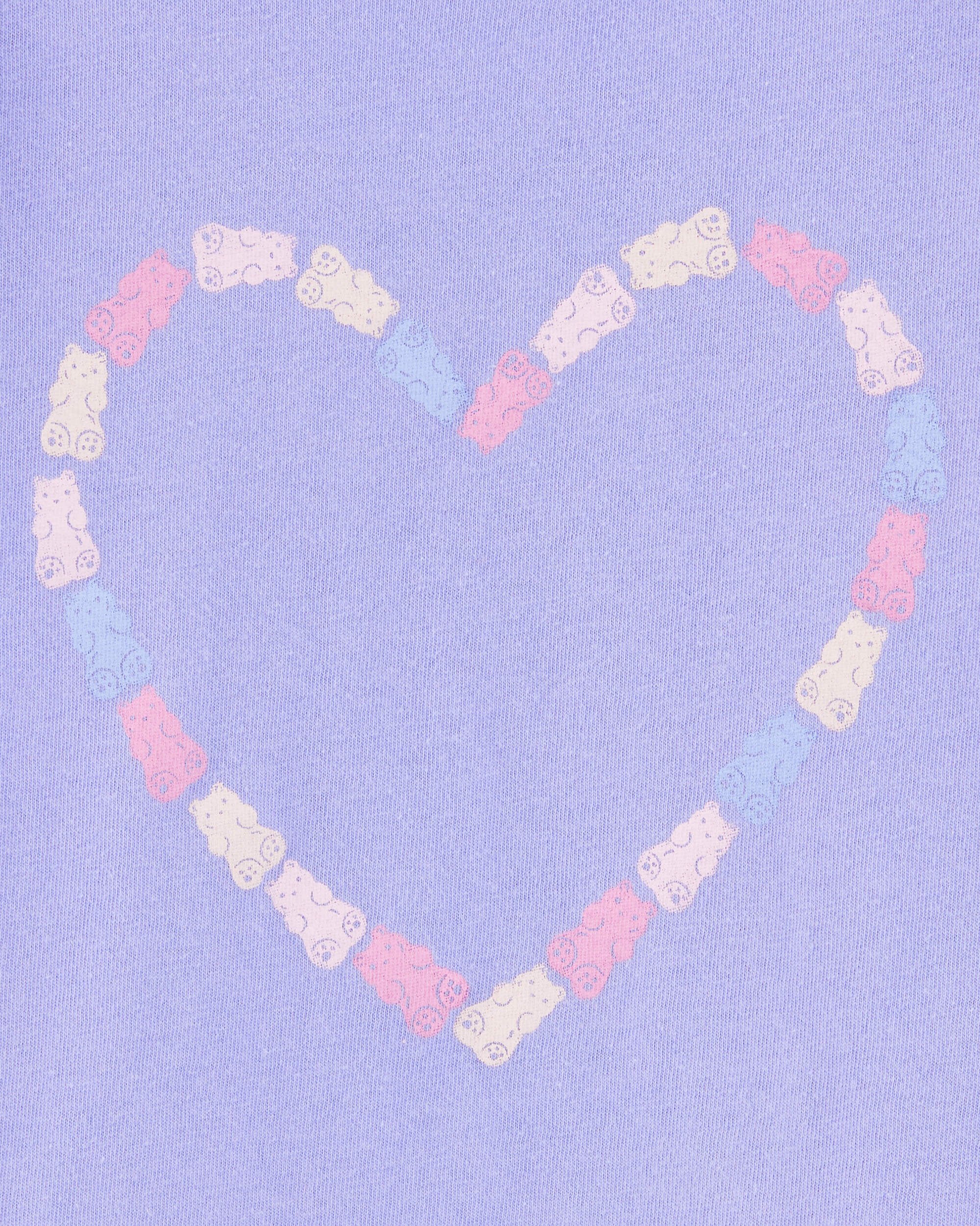 Toddler Girl Gummy Bear Heart Graphic Tee