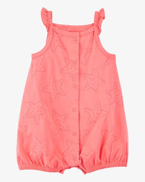 Product image 1 of Baby Starfish Snap-Up Cotton Romper
