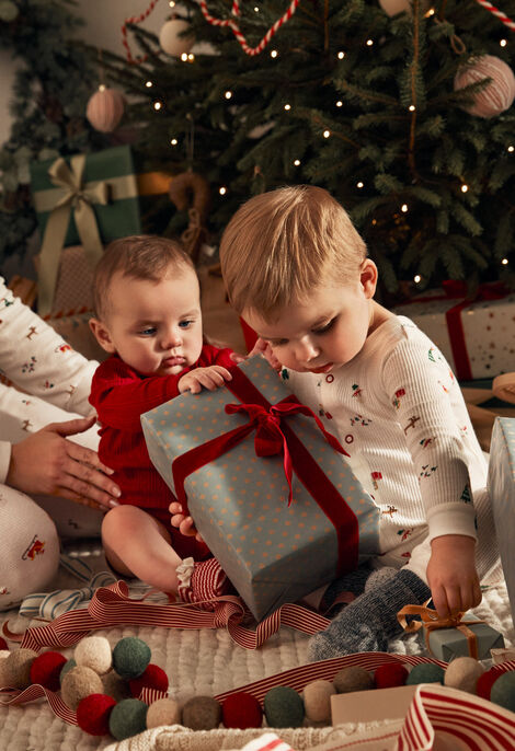 Product image 4 of Baby 1-Piece Christmas Thermal Footless Pajamas