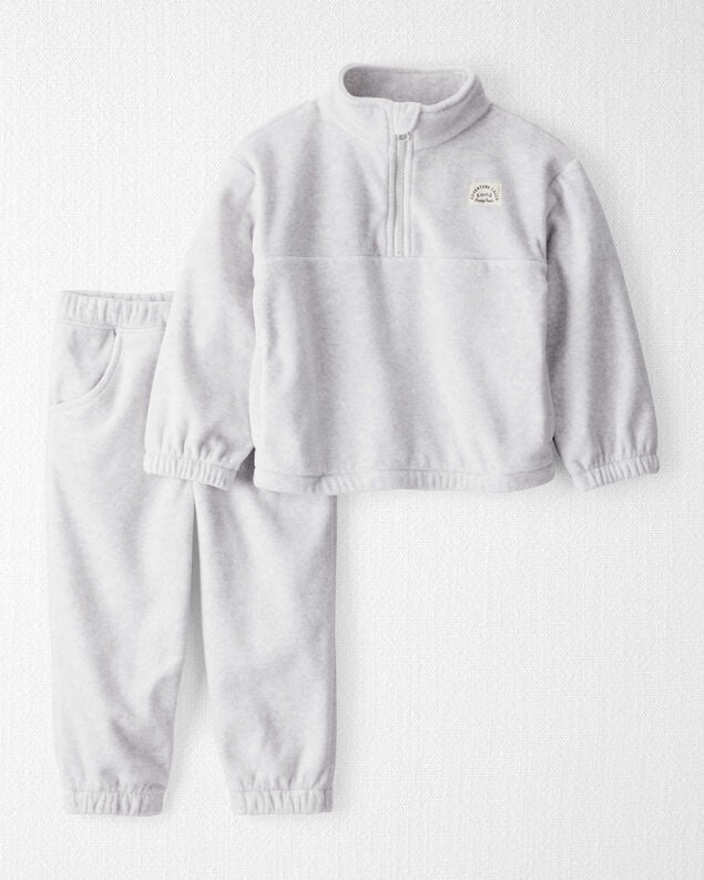 Product image 1 of Toddler Girl 2-Piece Recycled Microfleece Set - Grey