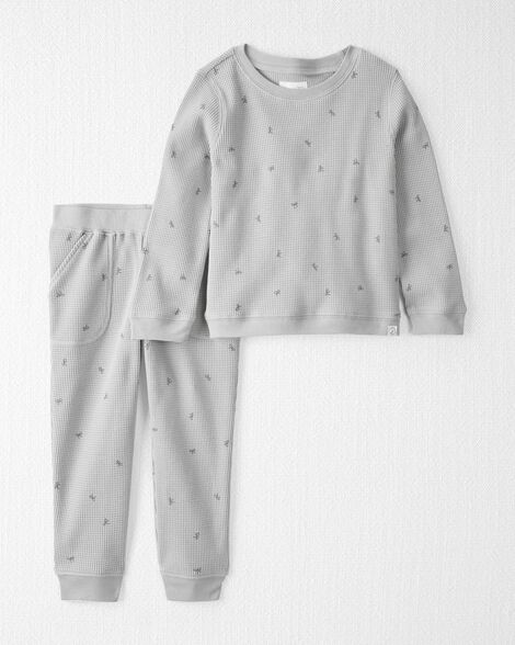  Product image 1 of Toddler Waffle Knit Set Made with Organic Cotton in Bows
