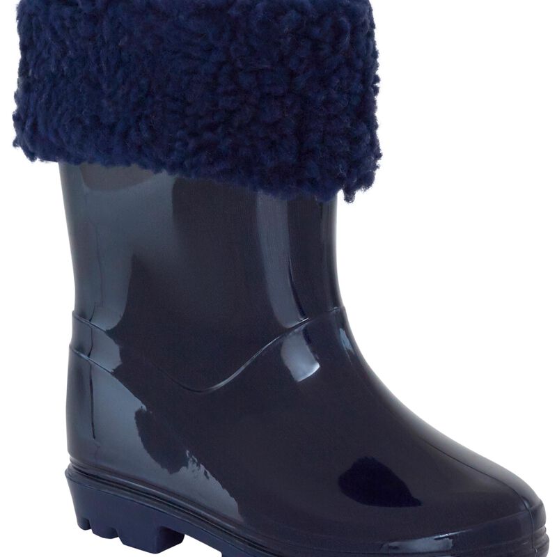 Navy Toddler Carter's Faux FurLined Rain Boots