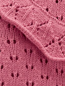 Pink - Baby Crochet-Knit Cardigan Sweater, Selected