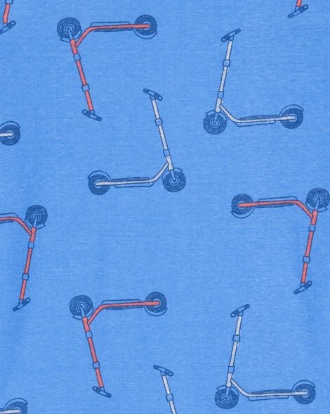 Product image 2 of Boys 2-Piece Scooter Print 100% Snug Fit Cotton Pajamas - Blue