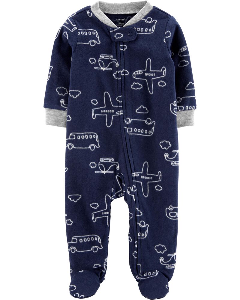 Airplane Zip Up Fleece Sleep Play Carters Com