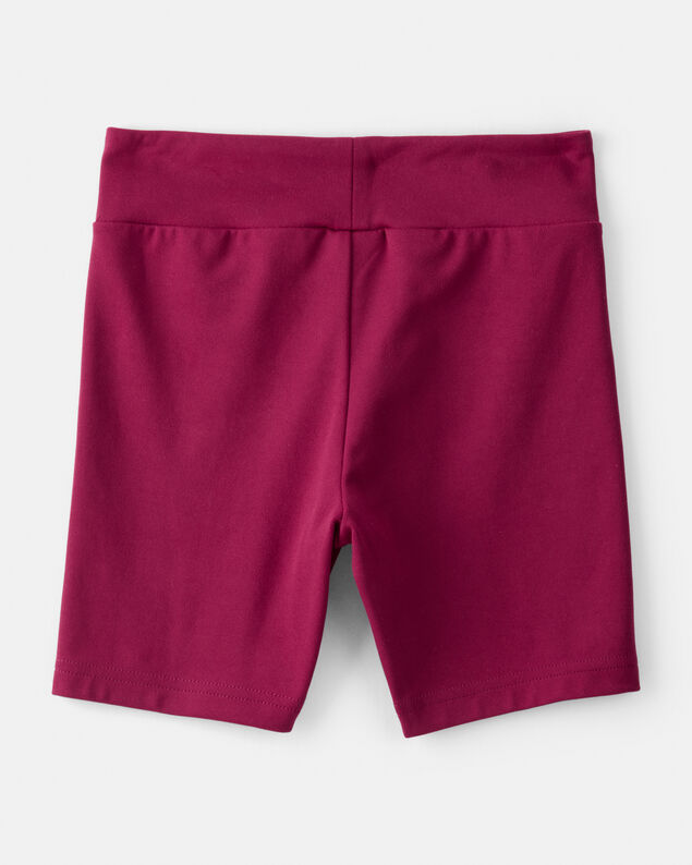 Product image 2 of Girls Knit Bike Shorts - Burgundy