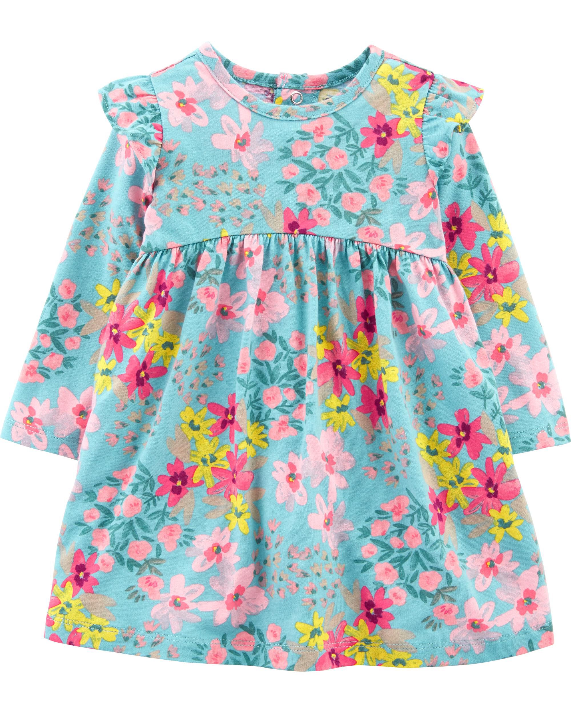 floral jersey dress