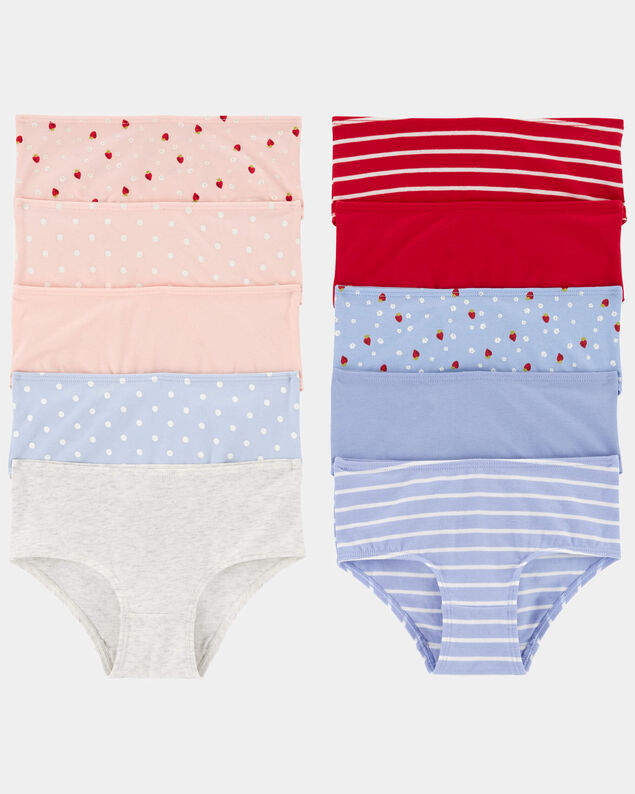 Product image 1 of Toddler 10-Pack Strawberry Brief Stretch Cotton Undies