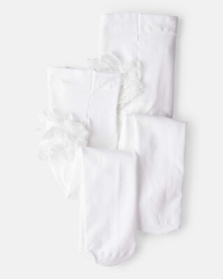 Baby Girl 3-Pack Knee-High No-Slip Socks Made with Organic Cotton