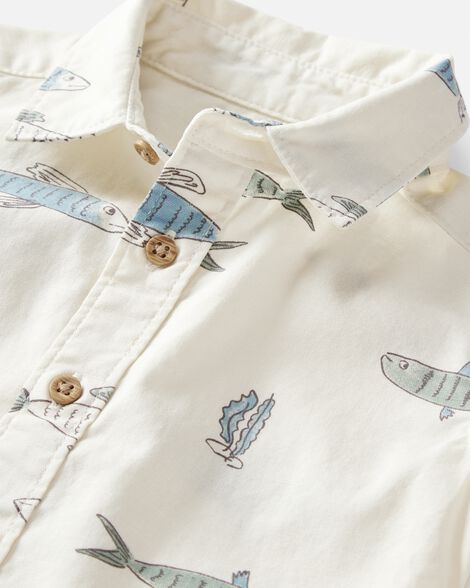  Product image 4 of Baby 2-Piece Fish-Print Set Made with Organic Cotton