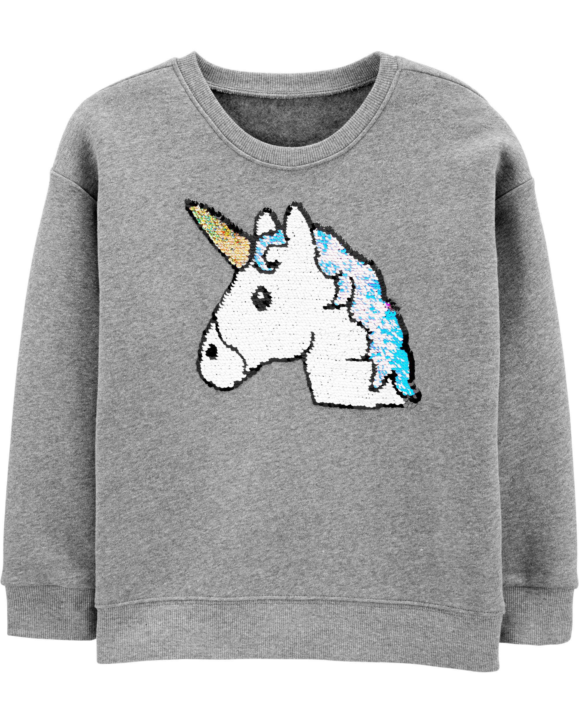 Unicorn sequin sweatshirt Clearance
