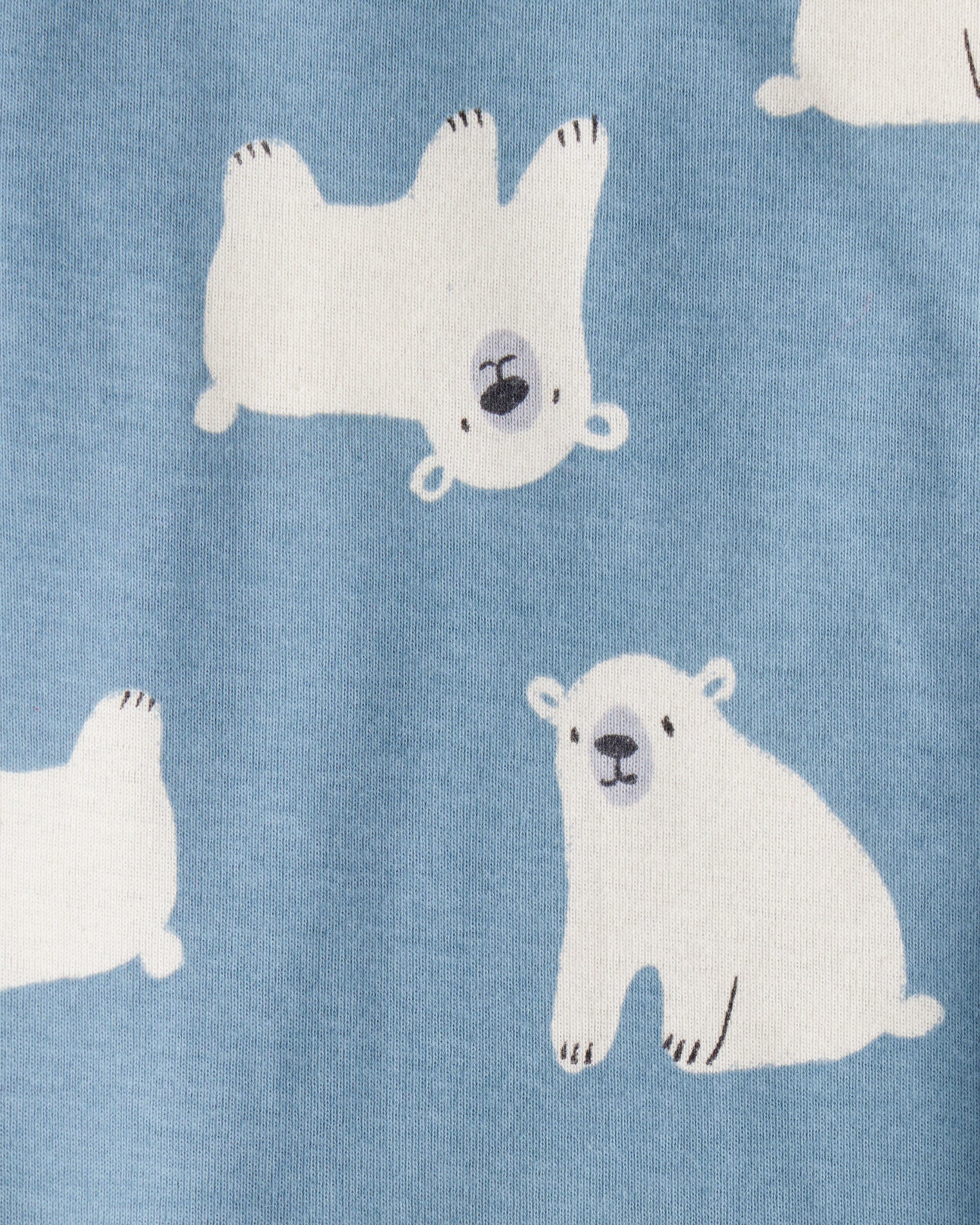 Baby Boy 4-Pack Polar Bear Animal Print Long-Sleeve Multipack Bodysuits