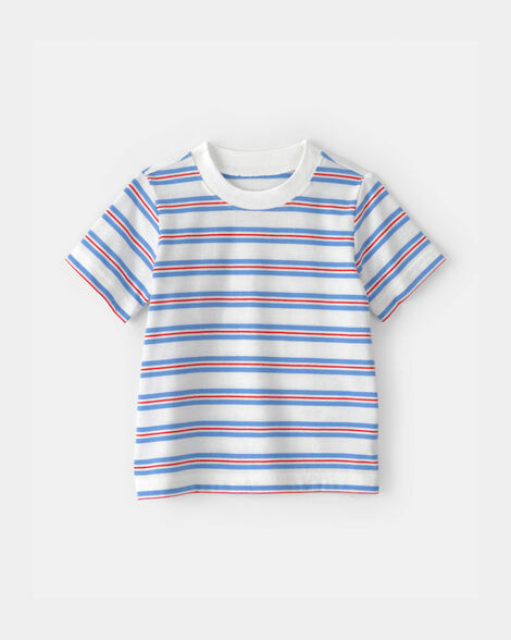 baby striped t-shirt - red/white/blue