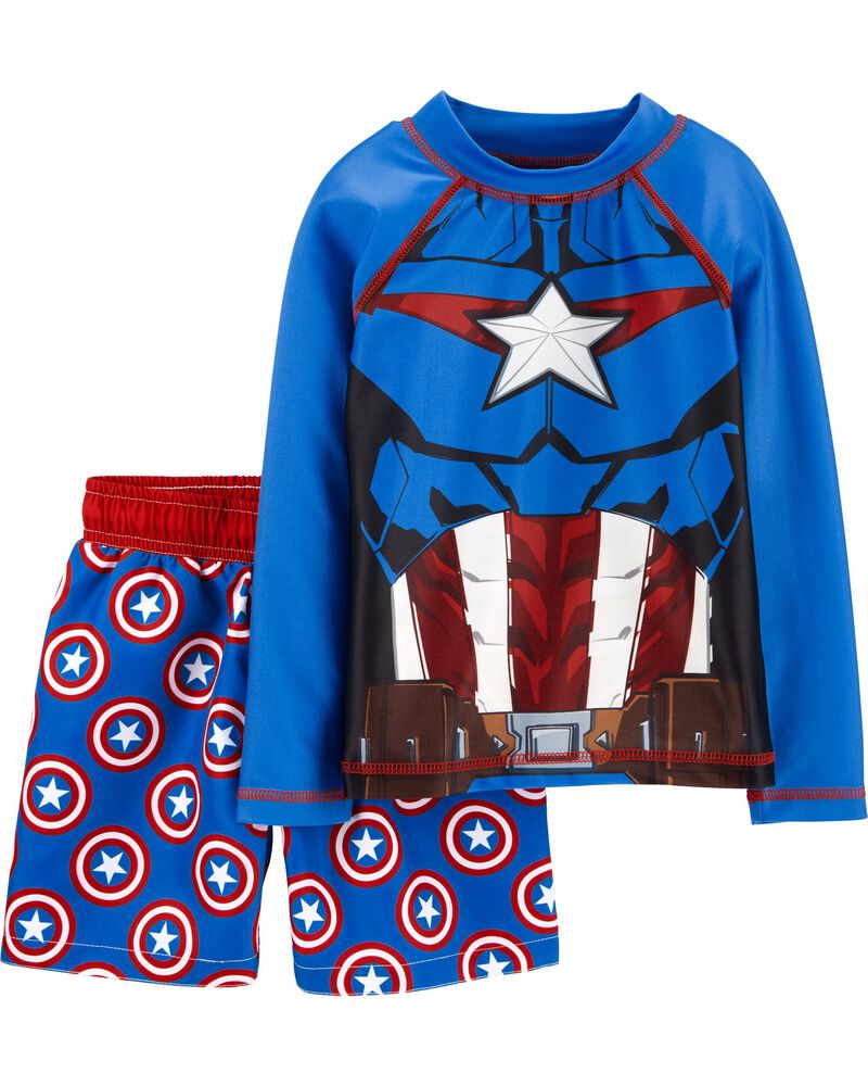 Carter S Captain America Rashguard Set Carters Com
