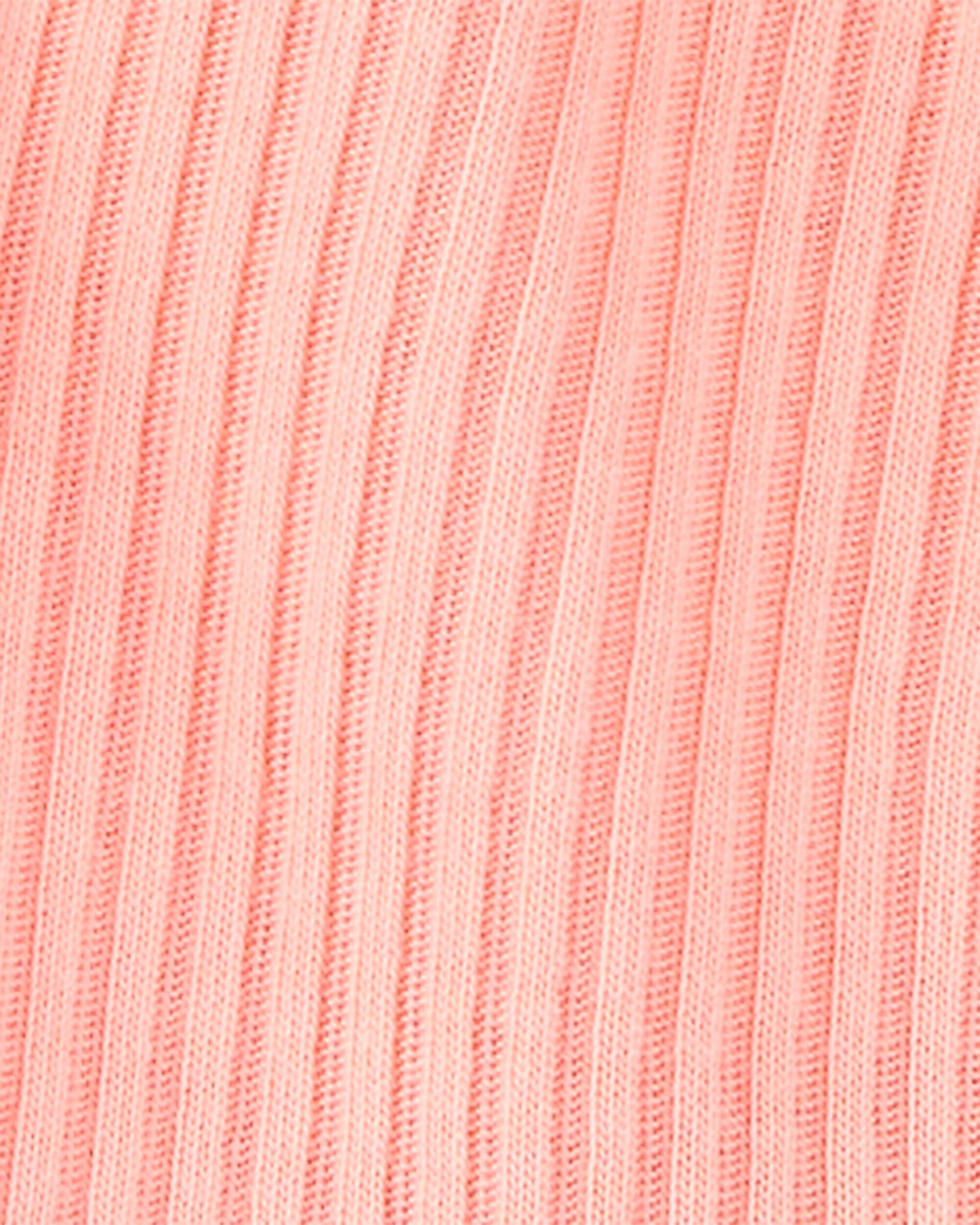 Toddler Girl Solid Loose Fit 2-Piece Pajamas - Coral