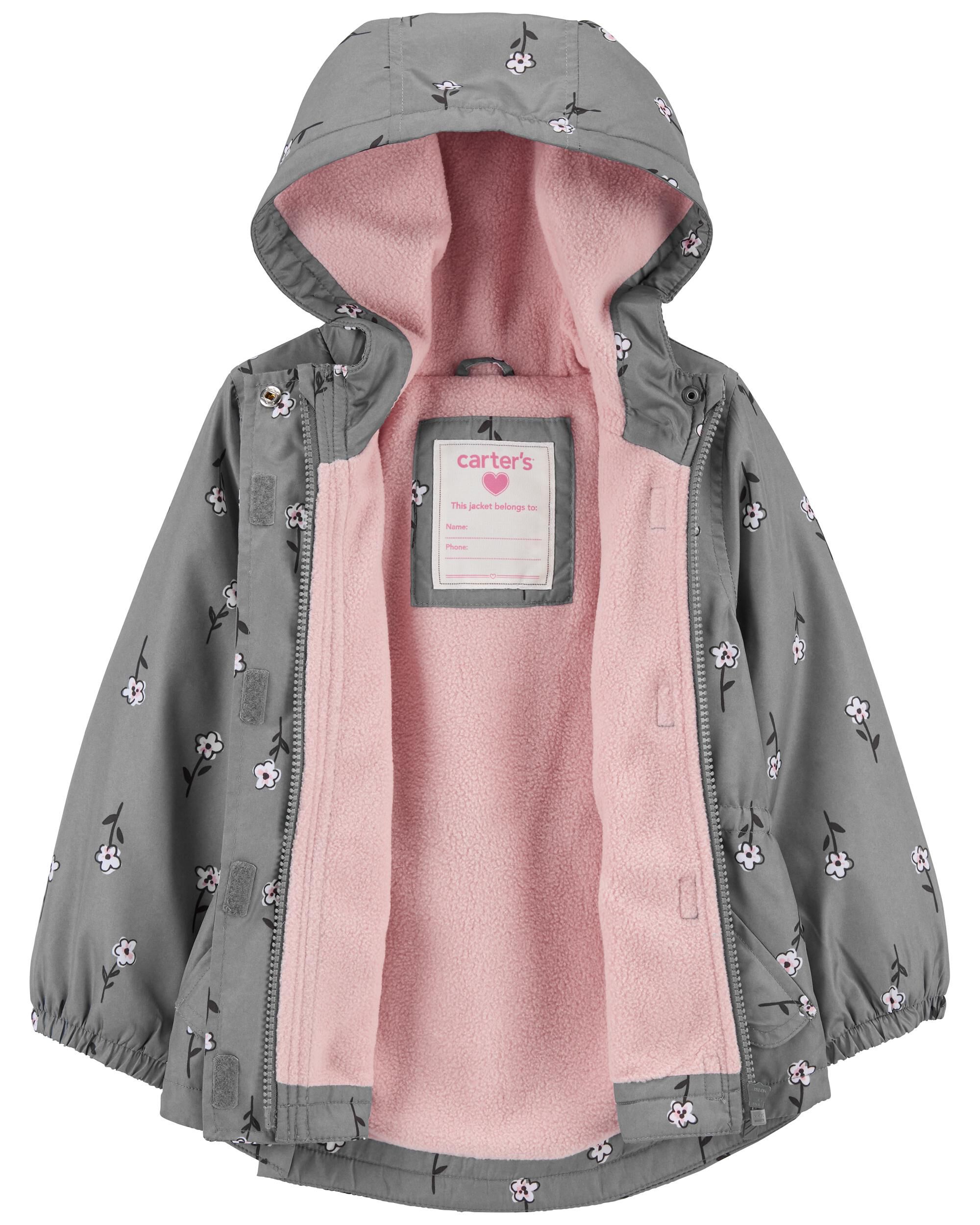 Carter's Toddler Girls' Poppy Red Fleece Lined Jacket Size 2T 3T 4T 