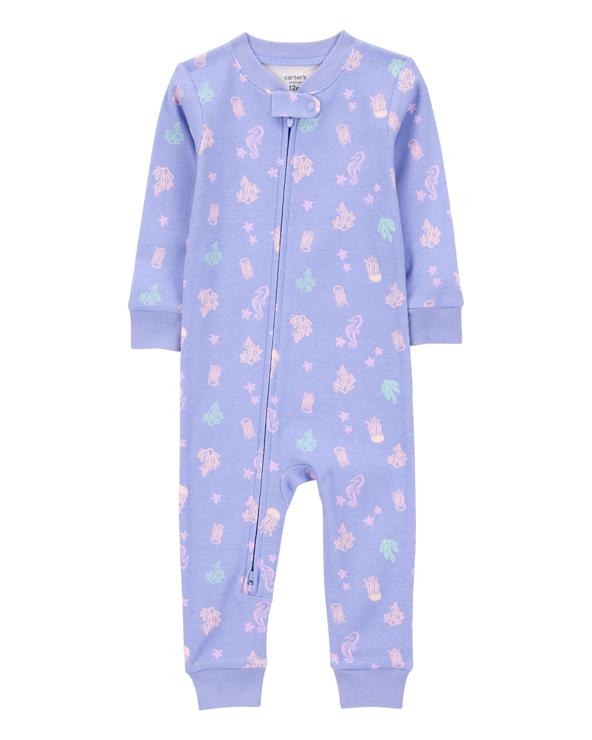 Toddler Girl 1-Piece Jellyfish 100% Snug Fit Cotton Footless