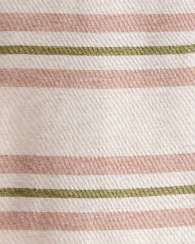 Product image 2 of Toddler Boy Striped Short-Sleeve Henley Tee - Tan