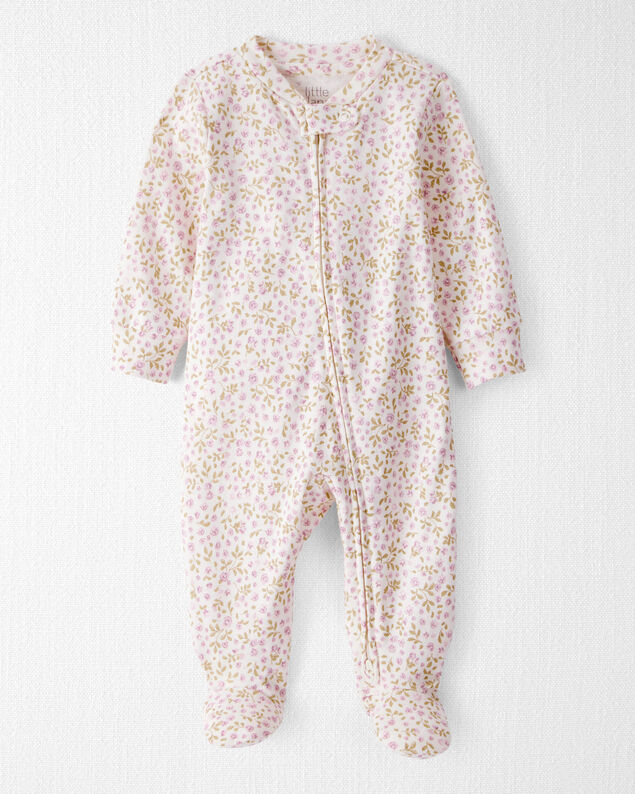 Product image 1 of Baby Organic Cotton Sleep & Play Pajamas in Botanic Muse Print